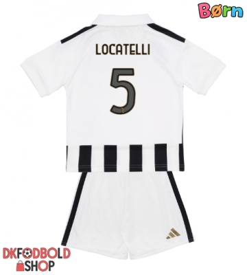 Juventus Manuel Locatelli #5 Hjemmebanesæt Børn 2026-27 Kort ærmer (+ korte bukser)